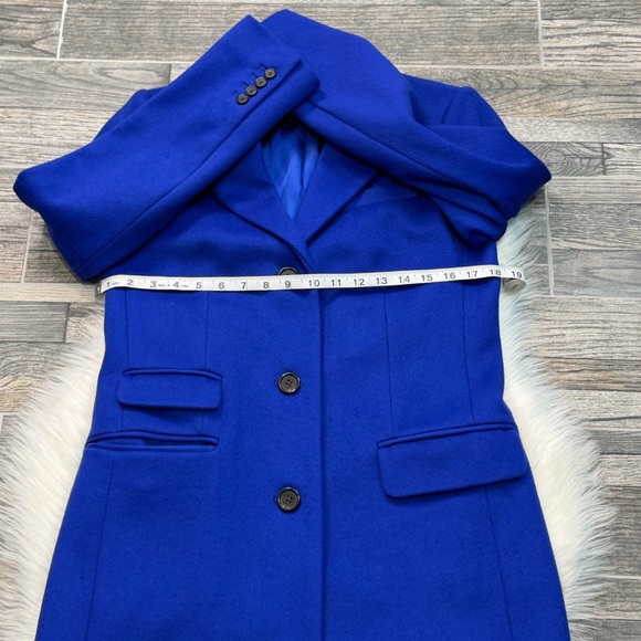 J. Crew Nello Gori Single Breasted Italian Wool Peacoat in Cobalt Blue - Picture 7 of 13